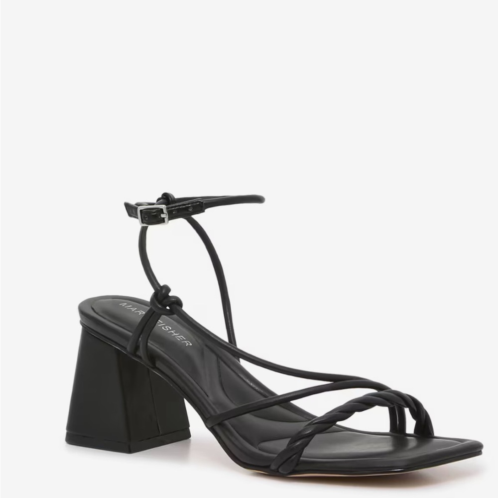 Marc Fisher Malyn Sandal Black Size 9.5